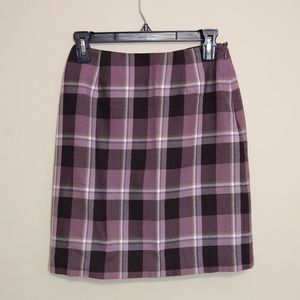 Nine & Co. Y2K Purple Short Plaid Skirt 2P